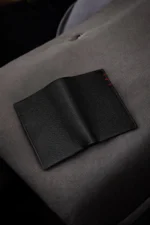 Dollar Red Stitch Black Premium Leather Wallet in Pakistan